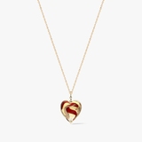 KOMPLET MURANO CZERWONY