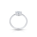 Pierścionek białe złoto z diamentami