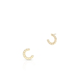 Kolczyki srebrne pozłacane ażurowe