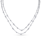 Naszyjnik białe złoto z brylantami