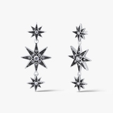 Kolczyki srebrne Royal Star