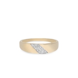Pierścionek złoty z cyrkoniami
