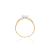 Pierścionek złoty z cyrkonią