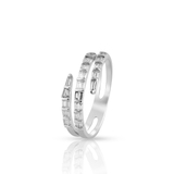 Pierścionek białe złoto z diamentami