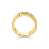 Pierścionek złoty z diamentami