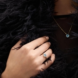 Wisiorek złoty z topazem Maria Antonina