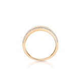 Pierścionek złoty z cyrkoniami