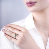 Pierścionek srebrny z cyrkonią