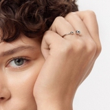 Pierścionek srebrny z kulkami