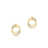 Kolczyki srebrne pozłacane