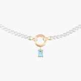 Wisiorek złoty z topazem