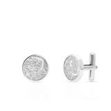 Spinki do koszuli stalowe okrągłe