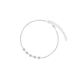 Bransoletka srebrna z cyrkoniami