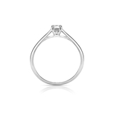 Pierścionek zaręczynowy białe złoto Niezwykły