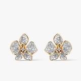 Kolczyki złote Kwiaty Nocy Orchidea