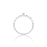 Pierścionek zaręczynowy złoty Szczęśliwy