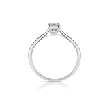 Pierścionek zaręczynowy białe złoto Niezwykły