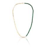 Naszyjnik srebrny pozłacany