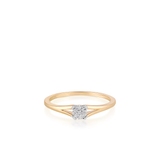 Pierścionek zaręczynowy z brylantem