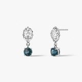 Kolczyki złote z topazem Royal Star