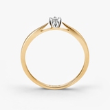 Pierścionek zaręczynowy złoty Romantyczny