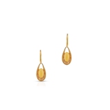 Kolczyki srebrne pozłacane z bursztynami