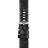 Skórzany czarny pasek Tissot 22 mm