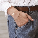 Bransoleta złota paper clip