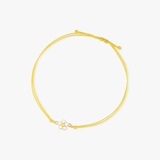 Bransoleta sznurkowa ze stokrotką