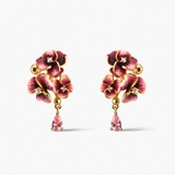 Kolczyki srebrne Kwiaty Nocy Bratki