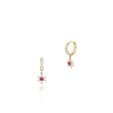 Kolczyki złote z cyrkoniami