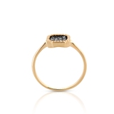 Pierścionek złoty z diamentami