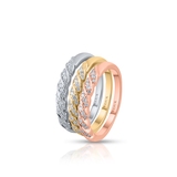 Pierścionek złoty z brylantami