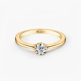 Pierścionek zaręczynowy złoty Jedyny