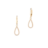 Kolczyki srebrne pozłacane z cyrkoniami