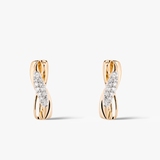 Kolczyki złote z diamentami