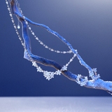 Naszyjnik srebrny Kwiaty Nocy Biały Bez