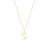 Wisiorek złoty literka J