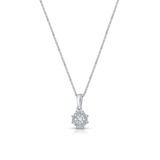 Wisiorek białe złoto z diamentami