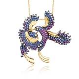 Broszka srebrna Preludium Paradise Birds