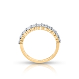 Pierścionek złoty z brylantami