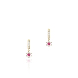 Kolczyki złote z cyrkoniami