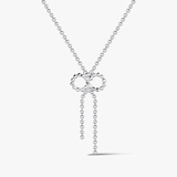 Naszyjnik srebrny z kokardką