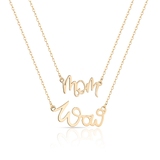 Naszyjnik srebrny pozłacany Wow Mom