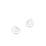 Kolczyki srebrne z cyrkoniami