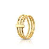 Pierścionek srebrny pozłacany