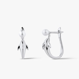 Kolczyki srebrne z perłą