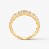 Pierścionek złoty z cyrkoniami Ceremonials