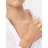 Bransoleta srebrna pozłacana