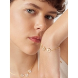 Bransoleta srebrna pozłacana z cyrkoniami